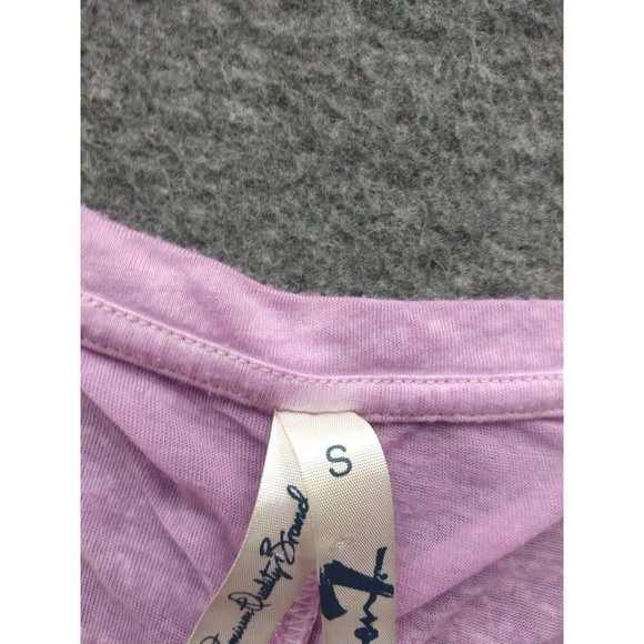 Seven 7 Top Womens Sz Small Open Exposed Shoulder Blouse Scoop Neck Shirt Purple - Picture 6 of 12